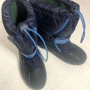 Youth SOREL Flurry Insulated Winter Snow Boots Blue, Black - US Size 5 UK 4